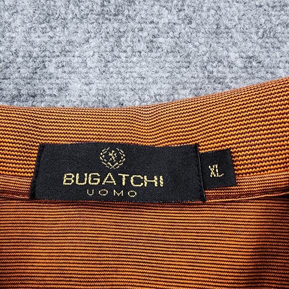 Bugatchi Uomo Shirt Mens XL Orange Polo TPC Scottsdale Golf Egyptian Cotton - Picture 2 of 16